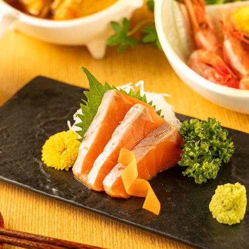 Salmon sashimi