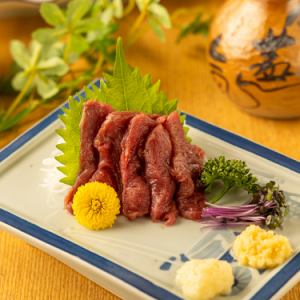 Horse sashimi lean meat