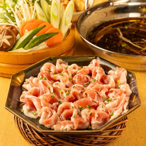 Pork shabu-shabu hotpot