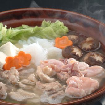 ★Weekdays only (Monday-Thursday)★ [2 hours all-you-can-drink included] Local chicken hotpot course♪ Most popular! All 6 dishes for 3,000 yen (tax included)