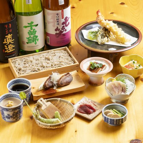 美味い蕎麦と日本酒
