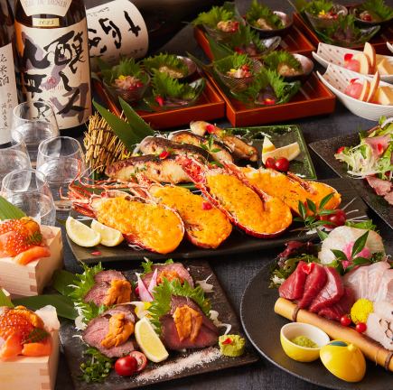 【海の恵み・至福(しふく)コース】(12,000円税込・2時間飲み放題付き/全席個室案内)
