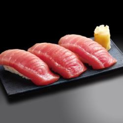 本マグロ中トロ寿司(3貫)