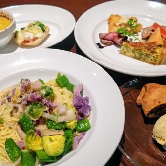 1/18(日)よりリニューアル!【選べるスイーツが魅力の休日限定ランチ☆】全6品3300円☆