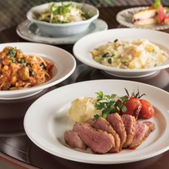 お酒よりも食事を愉しみたい♪ドリンク別お任せパーティコース！3名様～受付♪4950円(税込)