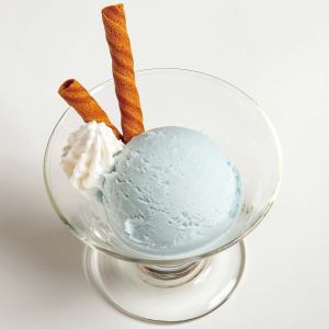 Blue salt ice cream (salt from Ishigaki Island)