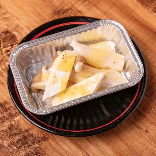 Garlic butter foil-baked king oyster mushrooms
