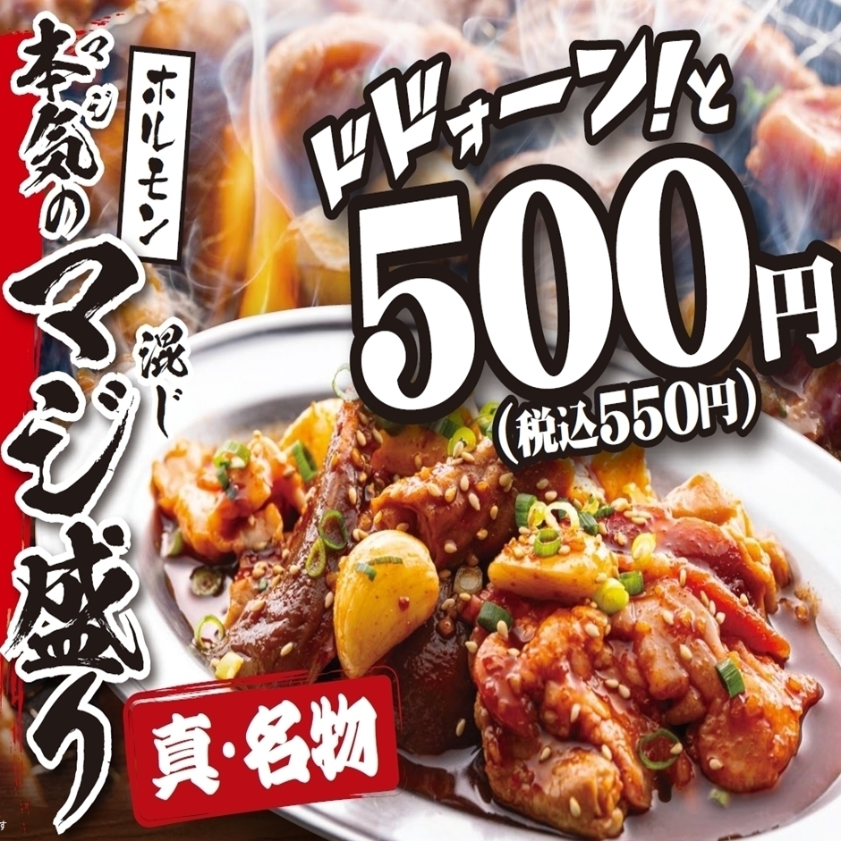 Boom! A true specialty for 550 yen (tax included)! Its name is "Serious Mixed Toppings"