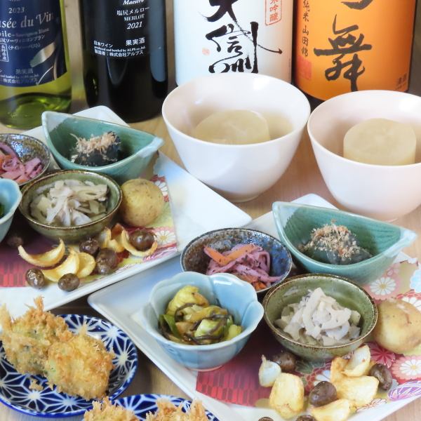 【店主のこだわり】彩り豊かなおばんざい御善