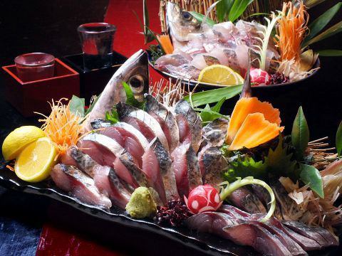 Oita specialty! "Seki mackerel and Seki horse mackerel sashimi" & local cuisine course with Kenhachi [2 hours all-you-can-drink] 5850 yen