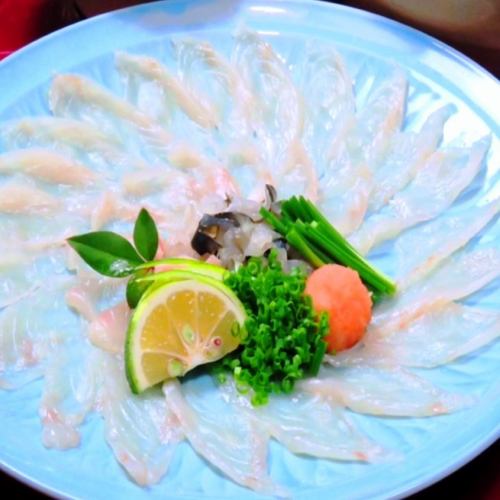 Seasonal recommended blowfish course