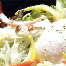 Crispy Bacon and Soft-boiled Egg Caesar Salad