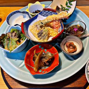 【ランチ】　つなぐ御前B　（メインが天ぷら）/2,750円税込