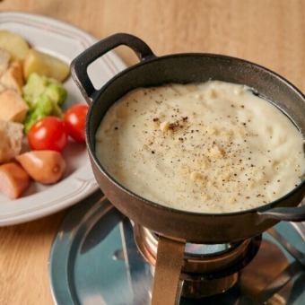 新）【2H飲み放題×全8品】チーズフォンデュ、三元豚含むスタンダードコース⇒4000円