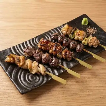 《焼き鳥》串五本盛り