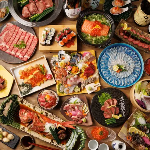《3H飲み放題付+全10品》贅沢宴会!満足度NO.1和み屋豪華コース【極コース】12000円⇒10000円