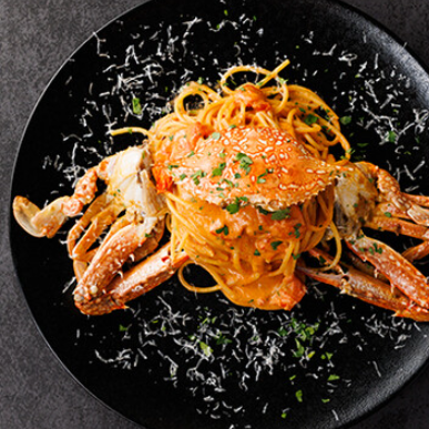 お好み食材を使ったパスタ