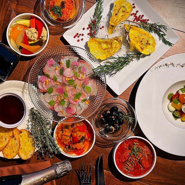 A wide variety of appetizers available at reasonable prices starting from 550 yen♪