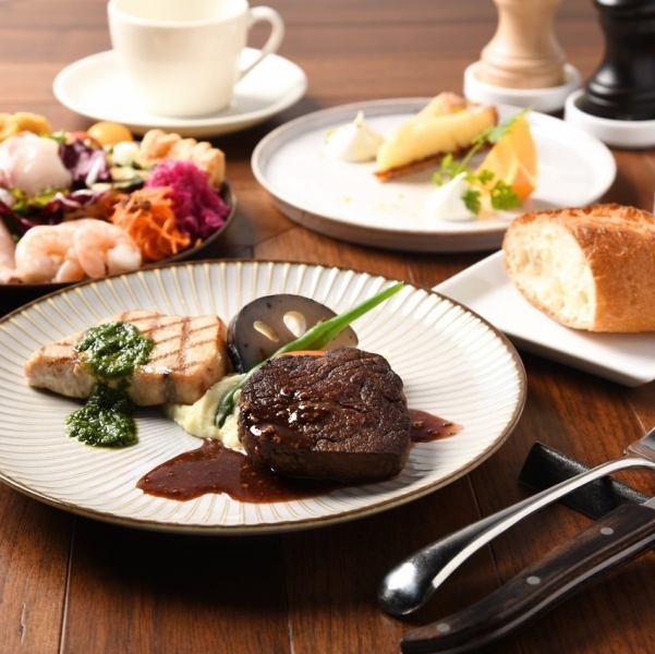 【ランチ・数量限定】★Special Launch◆前菜種盛合せ◆選べるメイン◆デザート付きのスペシャルコース★