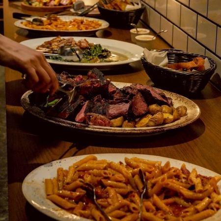 貸切◆20名～の団体様限定◆飲み放題付き立食ビュッフェコース◆１０，０００円コース♪