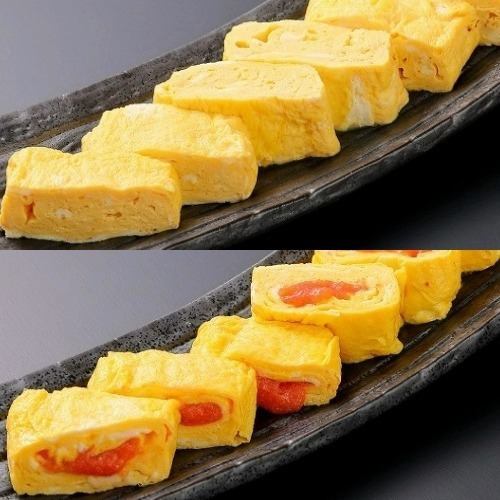 Rolled Egg with Dashimaki / Rolled Egg with Spicy Pollack Roe
