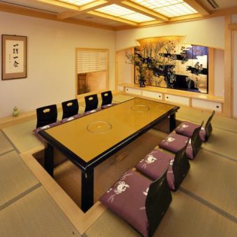We will prepare a tatami room and a private room for digging in a relaxed atmosphere according to the number of people.In addition, there is a private room for "6 people x 11".* The image is an affiliated store.Only customers who reserve a private room will be charged a "private room fee".