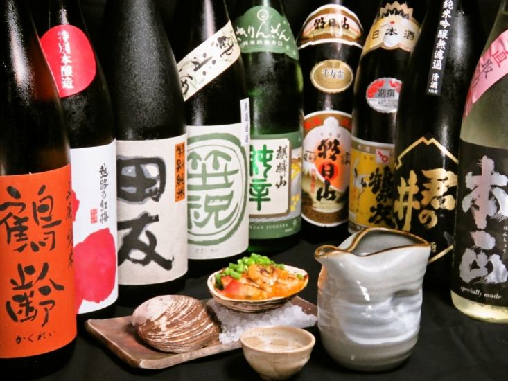 A 2-hour all-you-can-drink course full of seasonal flavors + local sake starts at 5,000 yen.