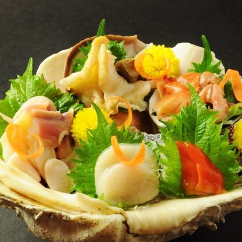 Assorted 5 kinds of shellfish sashimi