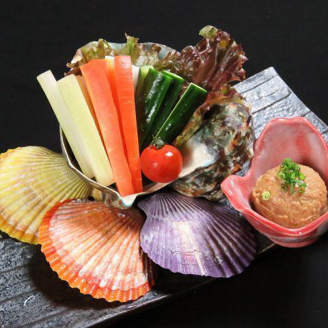 旬野菜のスティックサラダ～自家製スタミナ肉味噌添え～