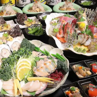 【7/1~】うなりの夏の定番!!貝の冷しゃぶ!! 納涼貝プラン!!<2H飲放付>全10品7000円