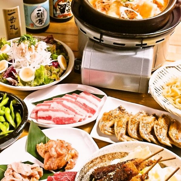 Enjoy the famous red kara nabe along with all-you-can-drink♪