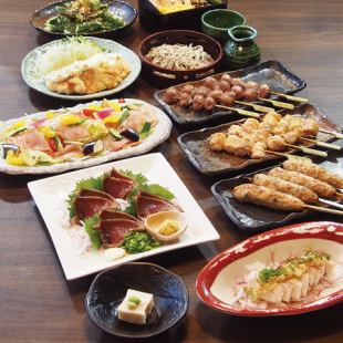非常滿足！！【Iicouto Tori套餐】<共8道菜>4,500日元，包括無限暢飲