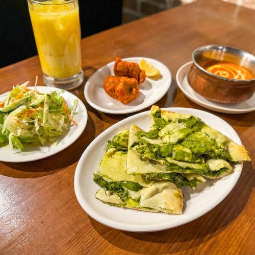 彩りチーズナン