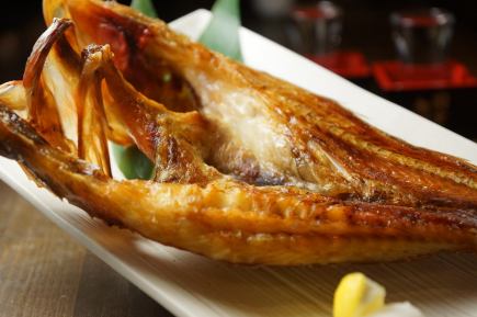 ≪北海道の高級魚キンキと活貝の酒蒸し・刺身なまら盛り≫７品2ｈ飲み放題付4500円(税込)