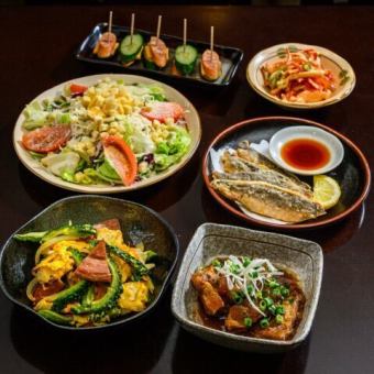 【ネーネーズセット(3～4人前)】ゴーヤや軟骨ソーキで沖縄の活力を丸ごと堪能！◆3800円(税込)