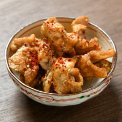 冷たいおつまみ鶏皮
