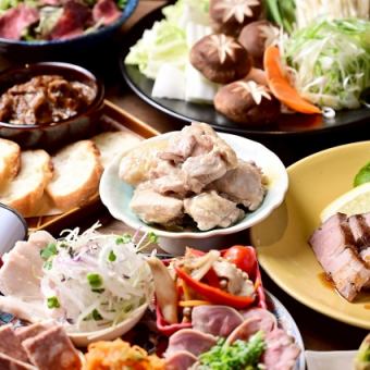 11/18~◇肉好きの為に!鶏ハラミアヒージョ×水炊き鍋×牛ハラミグリル<120分飲み放題>7000円