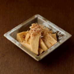 Pickled Japanese yam in wasabi soy sauce