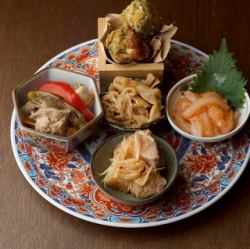 Assortment of 5 kinds of obanzai