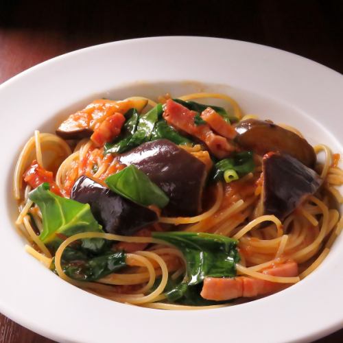 [TOMATO] Bacon and eggplant in tomato sauce