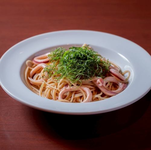 【パスタセット】梅とイカの和風パスタ