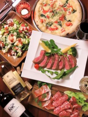 ★婚礼★婚宴后派对套餐，包含无限畅饮（至少150分钟）和长达3小时的用餐时间！5000日元（含税）