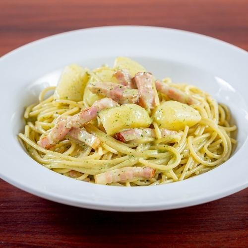 4/8~ [Pasta Set] Bacon and potato basil cream