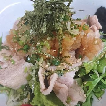 Pork shabu-shabu Japanese-style grated salad
