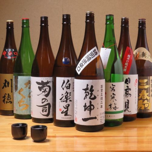 Welcomed by sake from Tohoku, mainly in Miyagi!