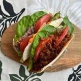 タコス（牛ステーキ＆チリコンカン）