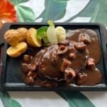 大分和牛入りハンバーグ　大分県産しいたけソース