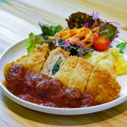 Pork mille-feuille cutlet set meal *Comes with rice, miso soup and small bowl
