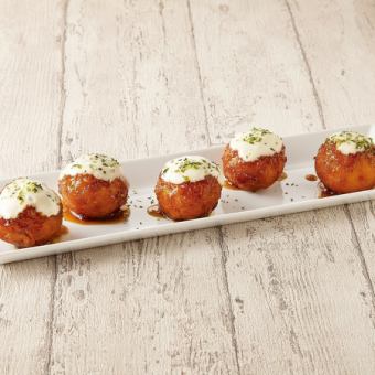 Takoyaki with truffle sauce