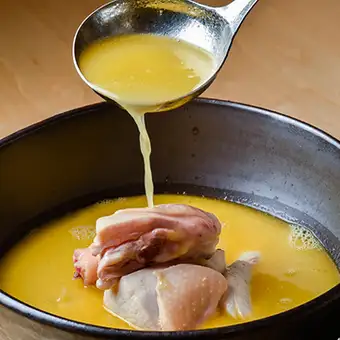【ランチ限定】4000円→3000円　前菜盛り合わせと黄金博多水炊きとワンドリンクついたセット